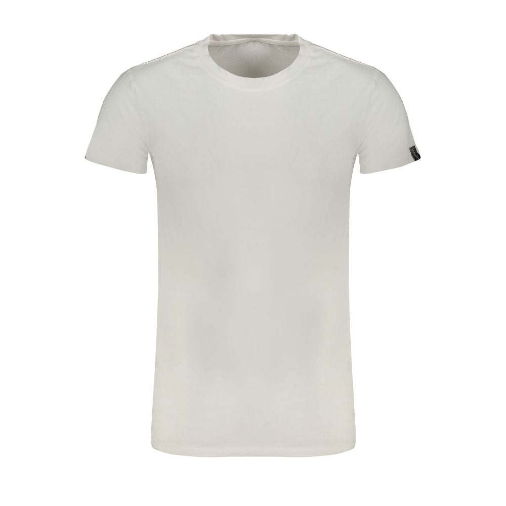 Gaudi White Cotton T-Shirt - Effortless Luxury Redefined