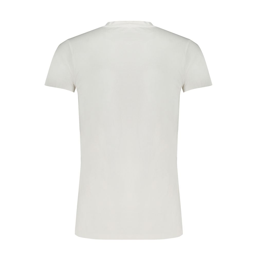 Gaudi White Cotton T-Shirt - Effortless Luxury Redefined