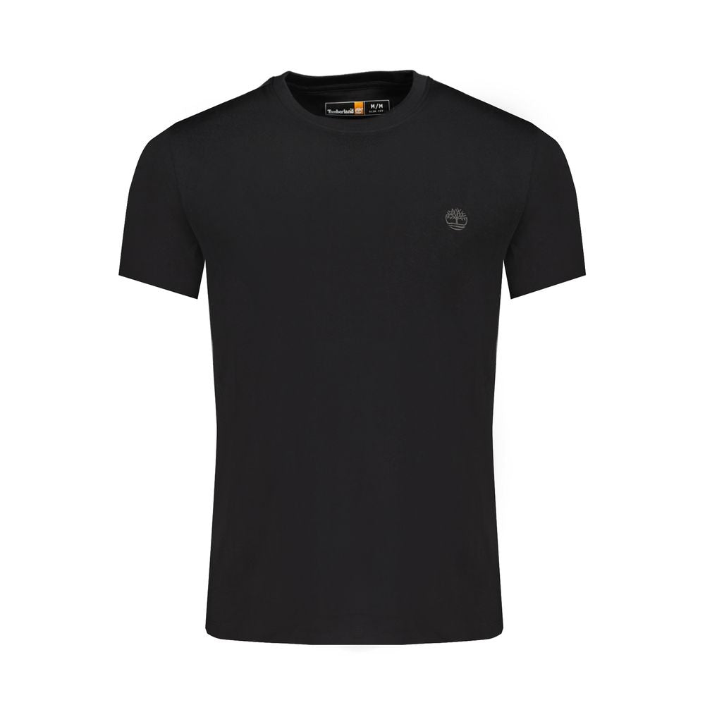 Timberland Black Cotton T-Shirt for Elevated Style