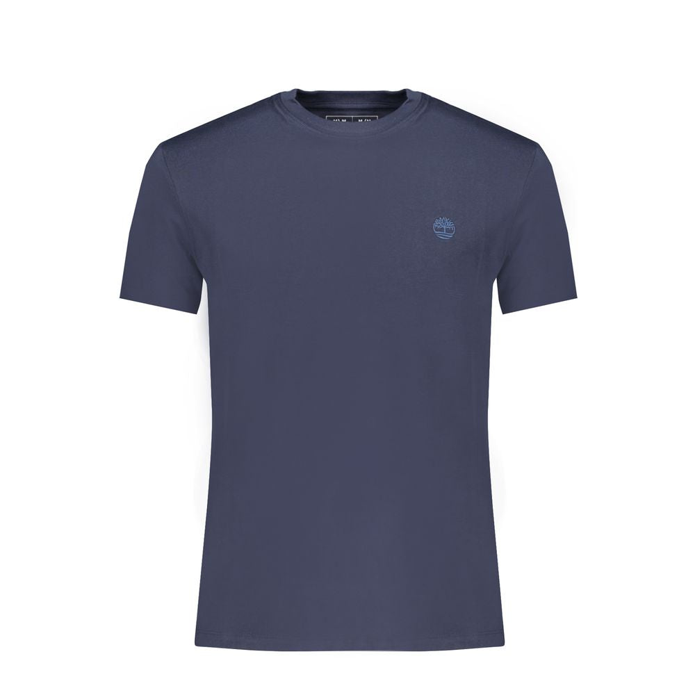 Timberland Blue Cotton T-Shirt for Elevated Casual Style
