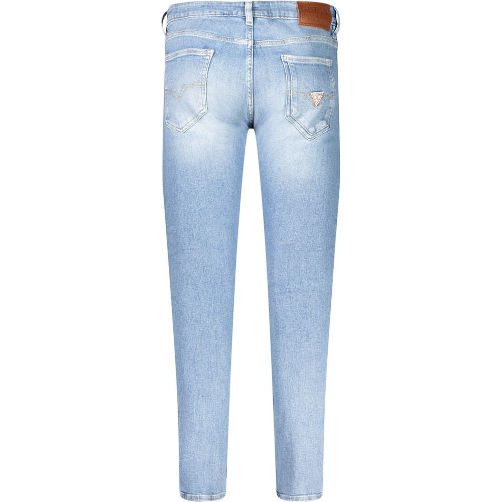 Guess Light Blue Recycled Cotton Jeans for Effortless Elegance