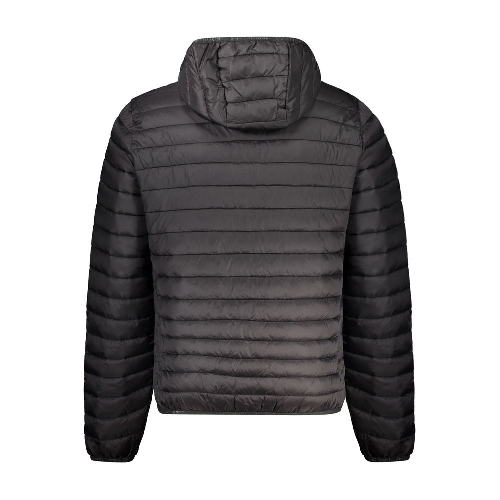 North Sails Black Cotton Jacket - Luxurious Outerwear Essential