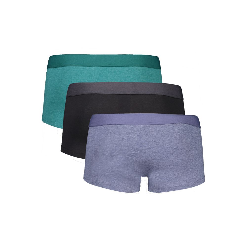 Bikkembergs Green Cotton Boxer Briefs for Everyday Elegance