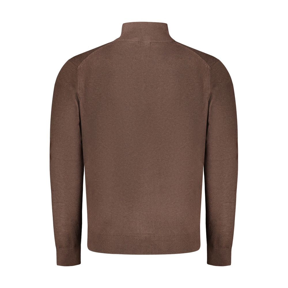 Norway 1963 Brown Wool Cardigan with Luxurious Detailing