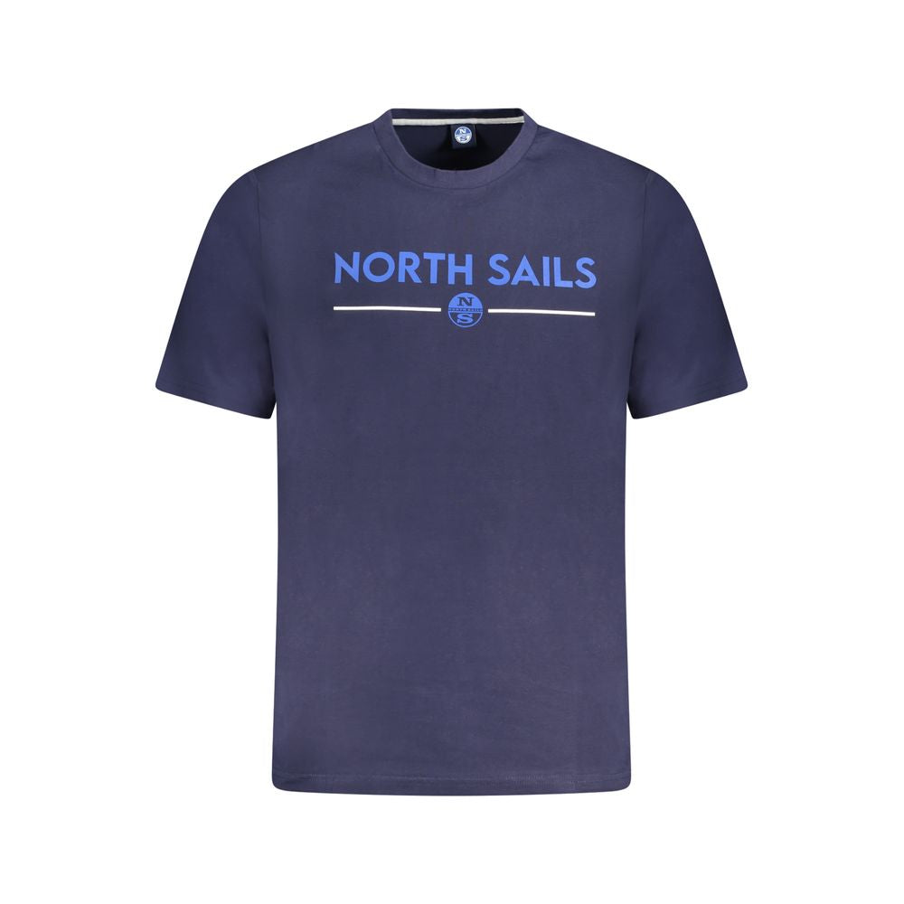 North Sails Blue Cotton T-Shirt for Effortless Elegance