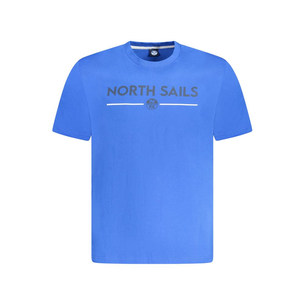 North Sails Blue Cotton T-Shirt for Effortless Elegance