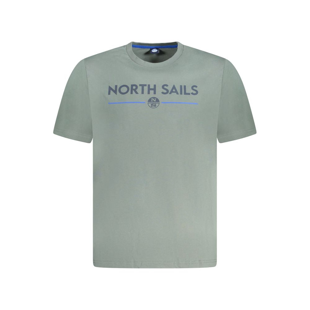 North Sails Green Cotton T-Shirt for Effortless Style