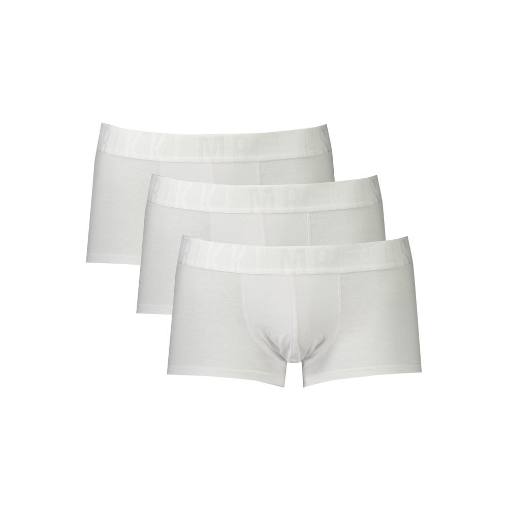 Bikkembergs White Luxury Boxer Shorts for Refined Comfort