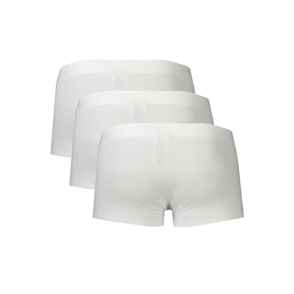 Bikkembergs White Luxury Boxer Shorts for Refined Comfort