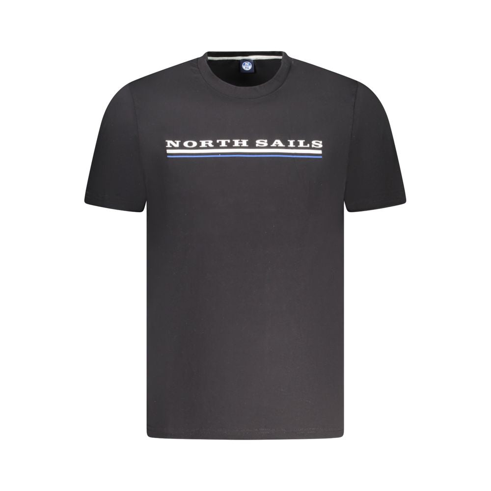 North Sails Black Cotton T-Shirt for Elevated Style