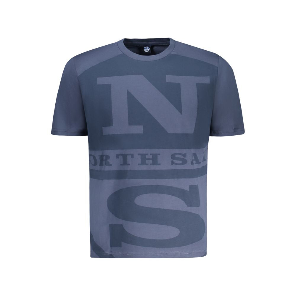 North Sails Blue Cotton T-Shirt for Elevated Style