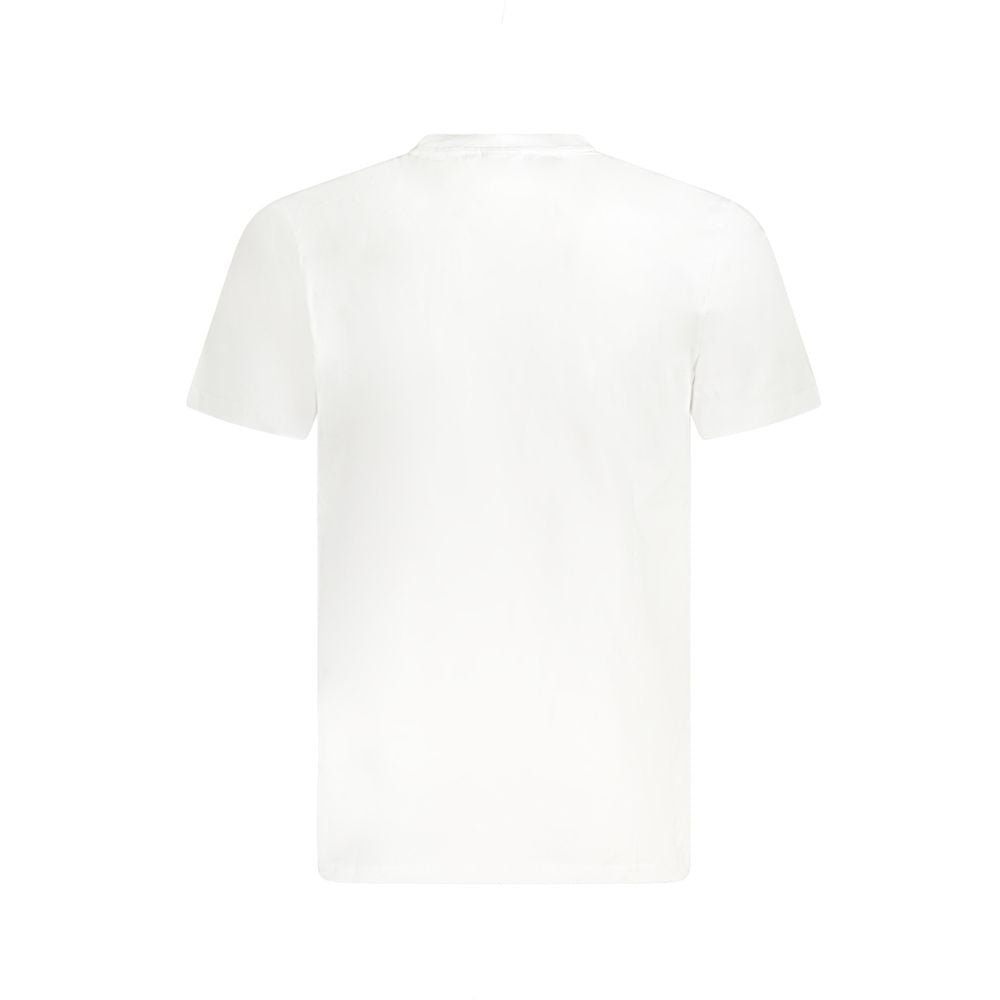 Marina Militare White Cotton T-Shirt for Effortless Elegance