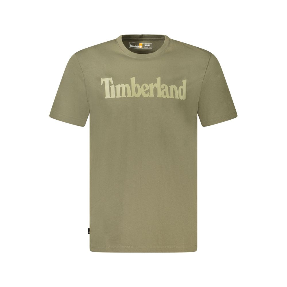 Timberland Green Organic Cotton T-Shirt for Elevated Casual Style