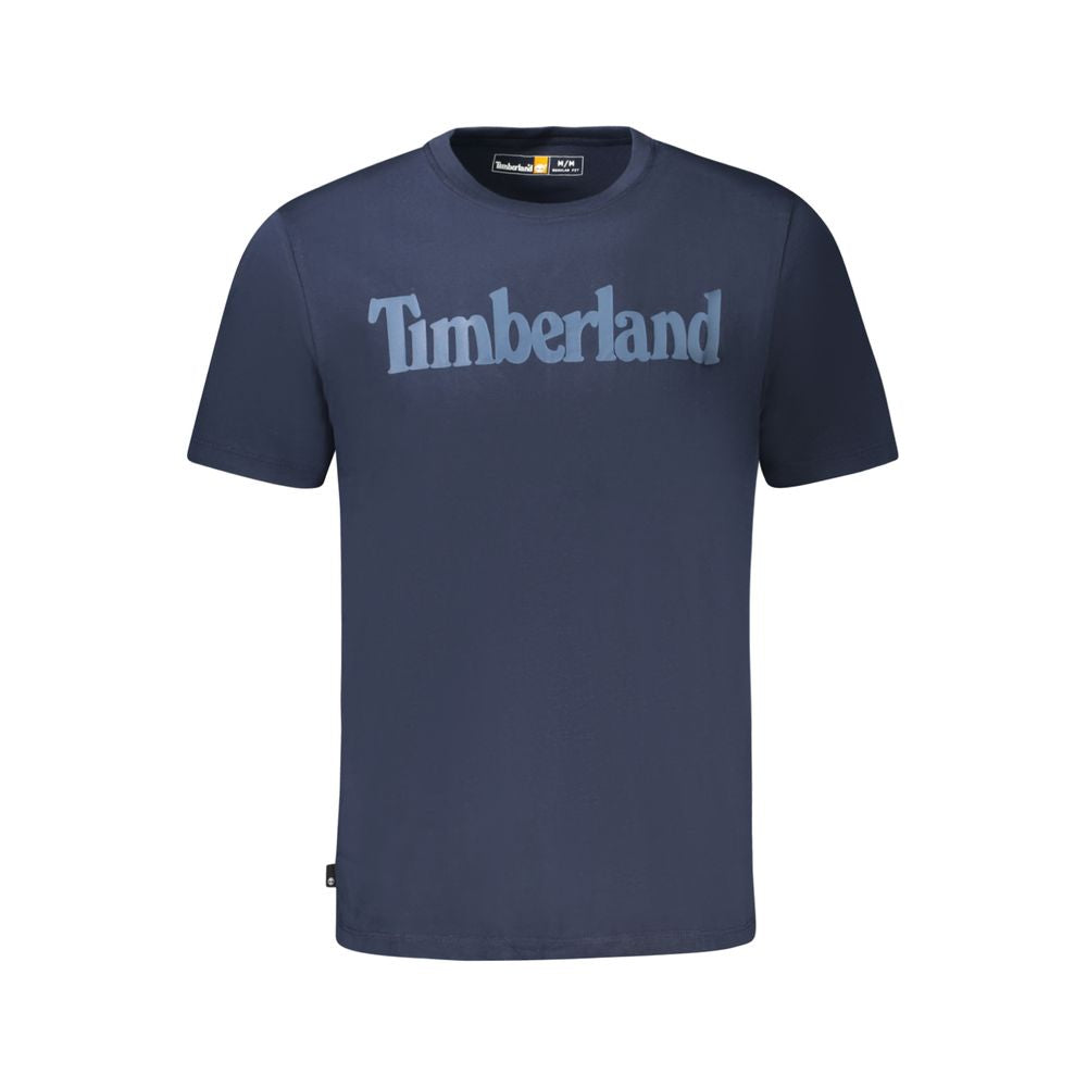 Timberland Blue Cotton T-Shirt for Effortless Luxury Style