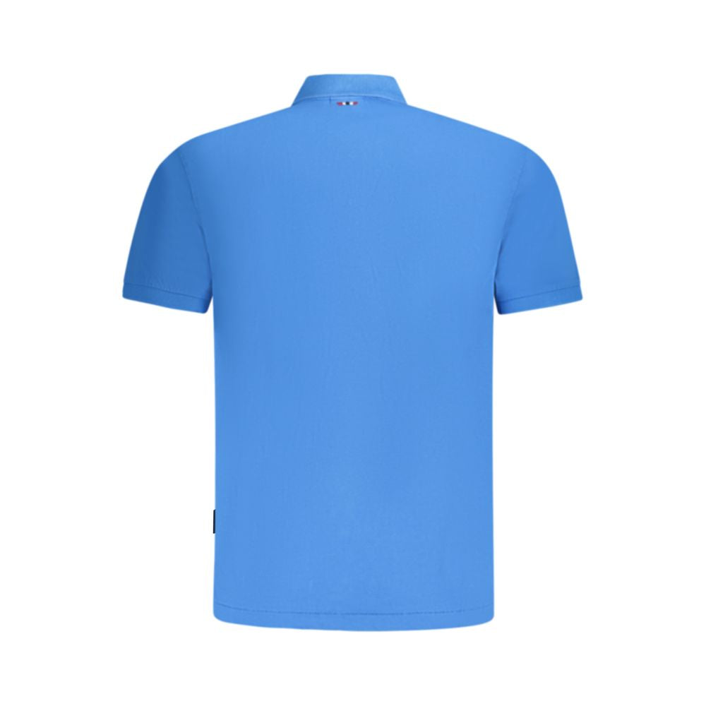 Napapijri Blue Cotton Polo Shirt for Elevated Style
