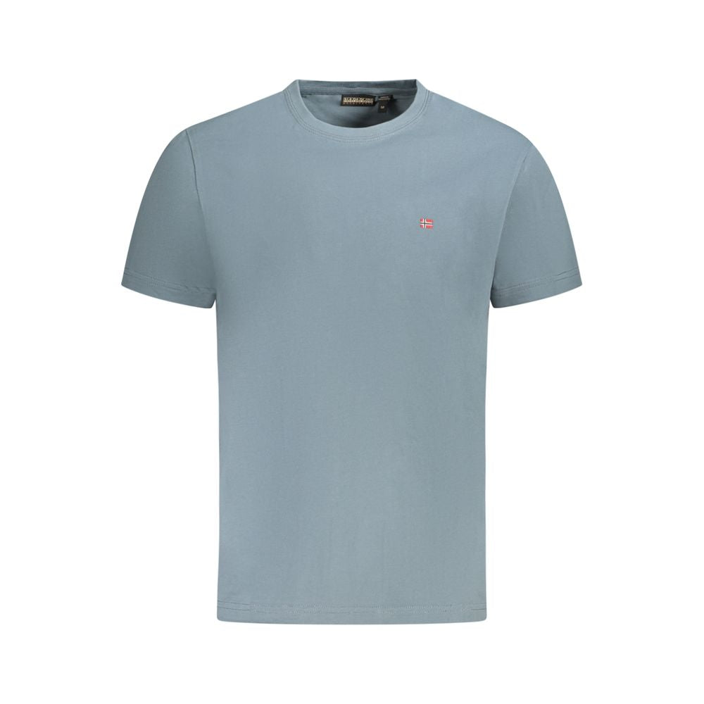 Napapijri Gray Cotton T-Shirt for Elevated Style