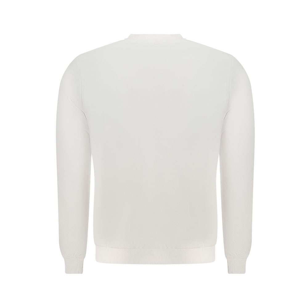 U.S. Grand Polo White Cotton Sweater for Refined Style