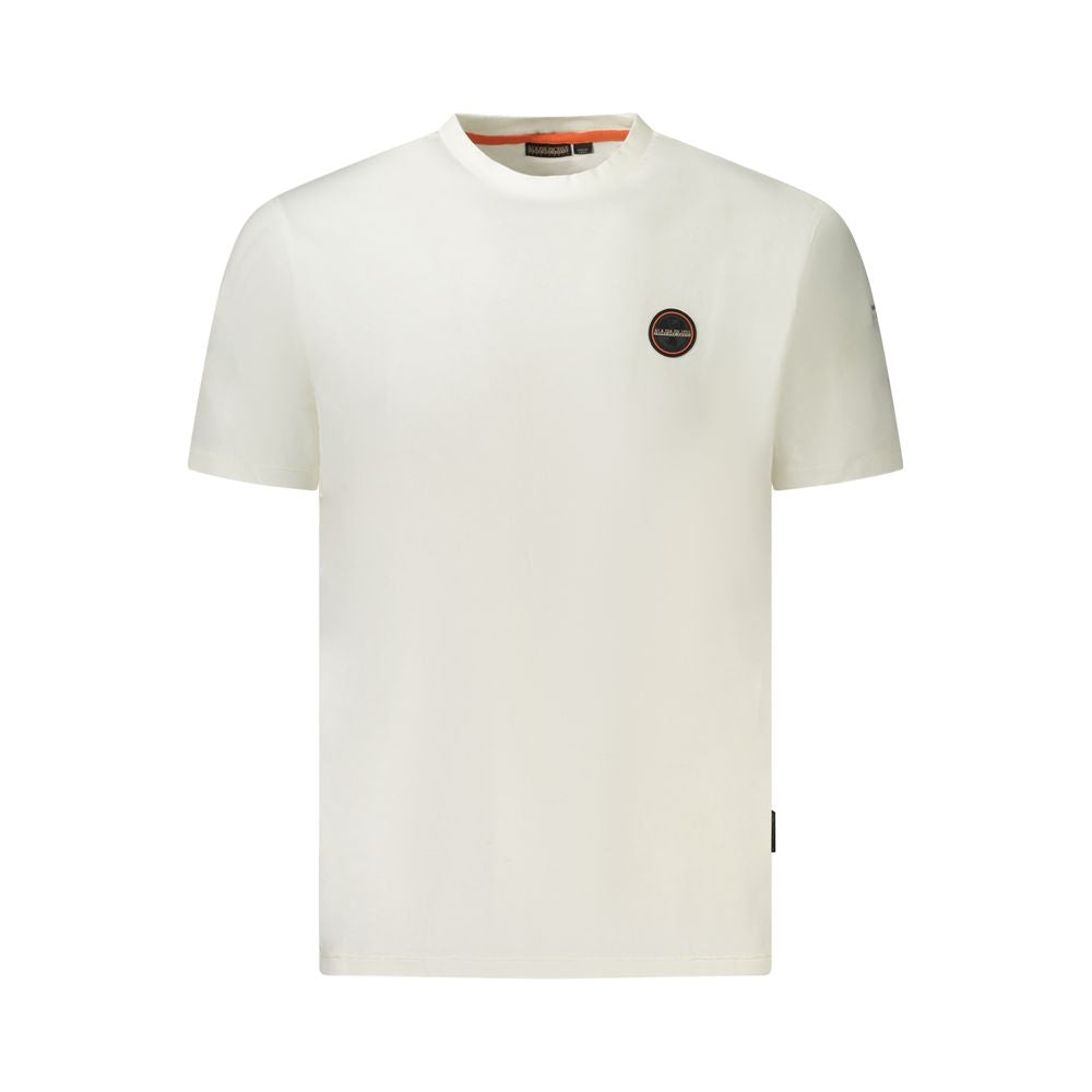 Napapijri White Cotton T-Shirt for Elevated Style