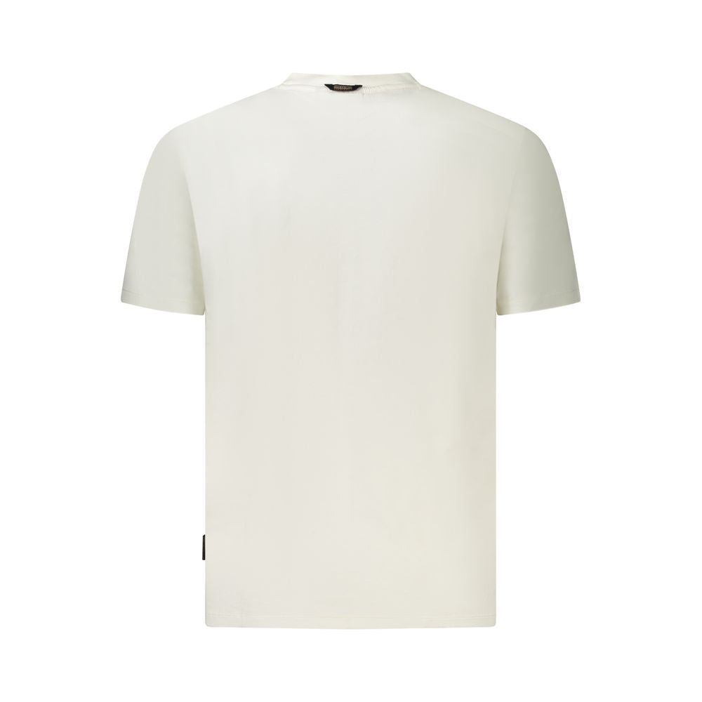 Napapijri White Cotton T-Shirt for Elevated Style