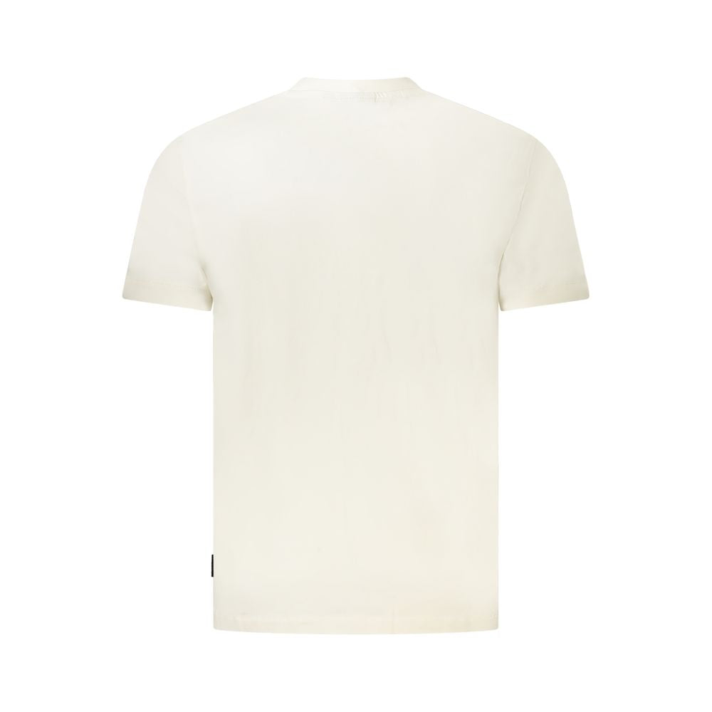 Napapijri White Organic Cotton T-Shirt for Elevated Casual Elegance