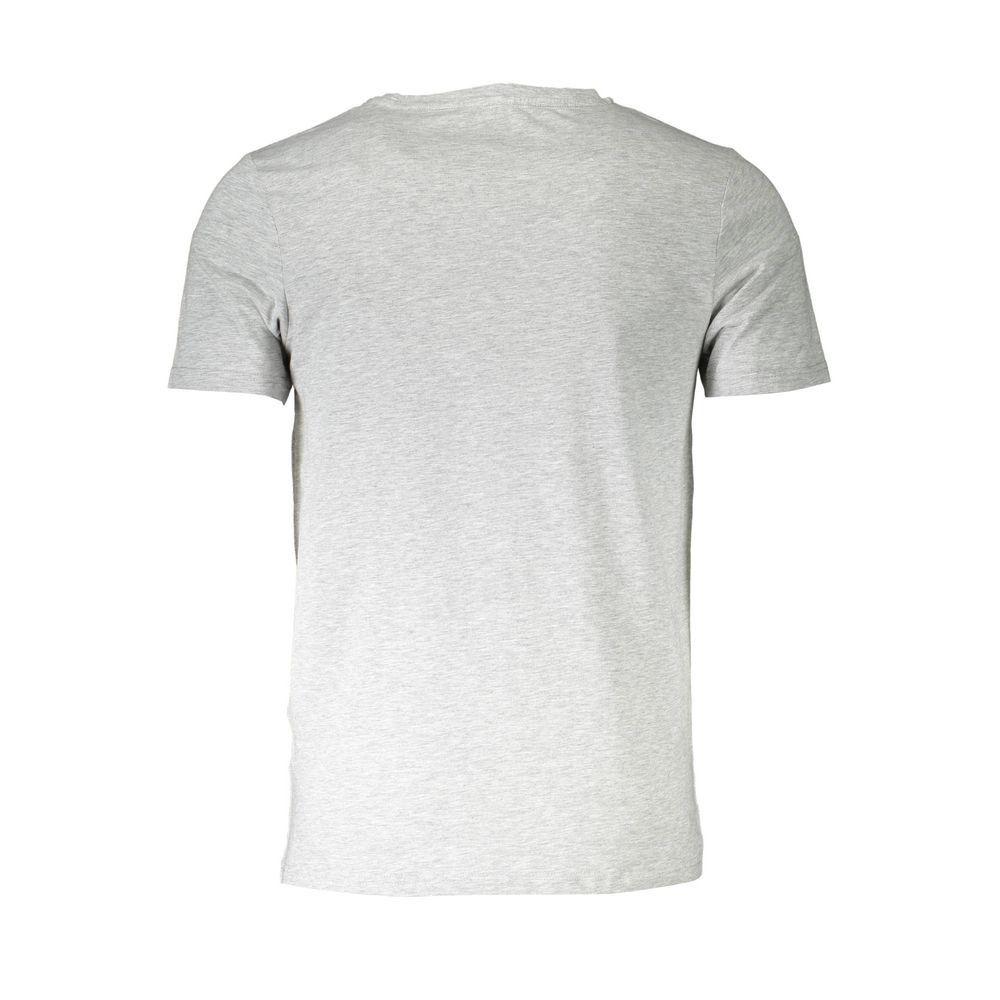 Aeronautica Militare Gray Cotton T-Shirt for Effortless Elegance