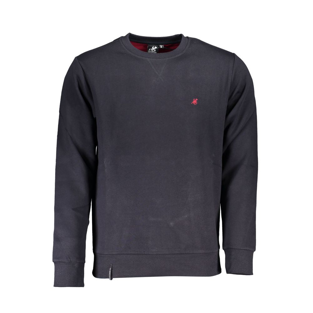 U.S. Grand Polo Blue Cotton Sweater for Timeless Elegance