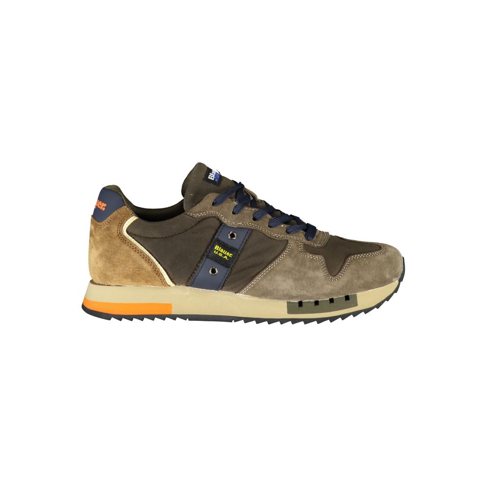 Blauer Green Leather Sneaker: Elevated Style Meets Modern Elegance