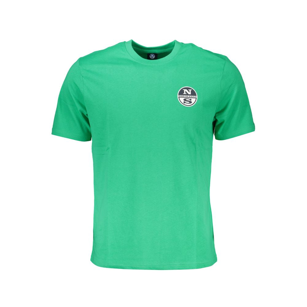 North Sails Green Cotton T-Shirt for Effortless Elegance