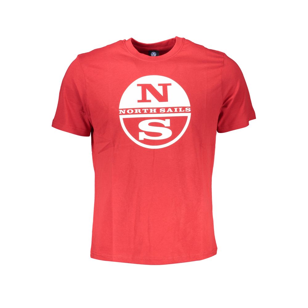 North Sails Red Cotton T-Shirt for Effortless Elegance