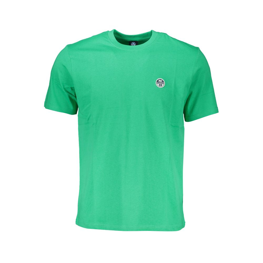 North Sails Green Cotton T-Shirt for Effortless Elegance