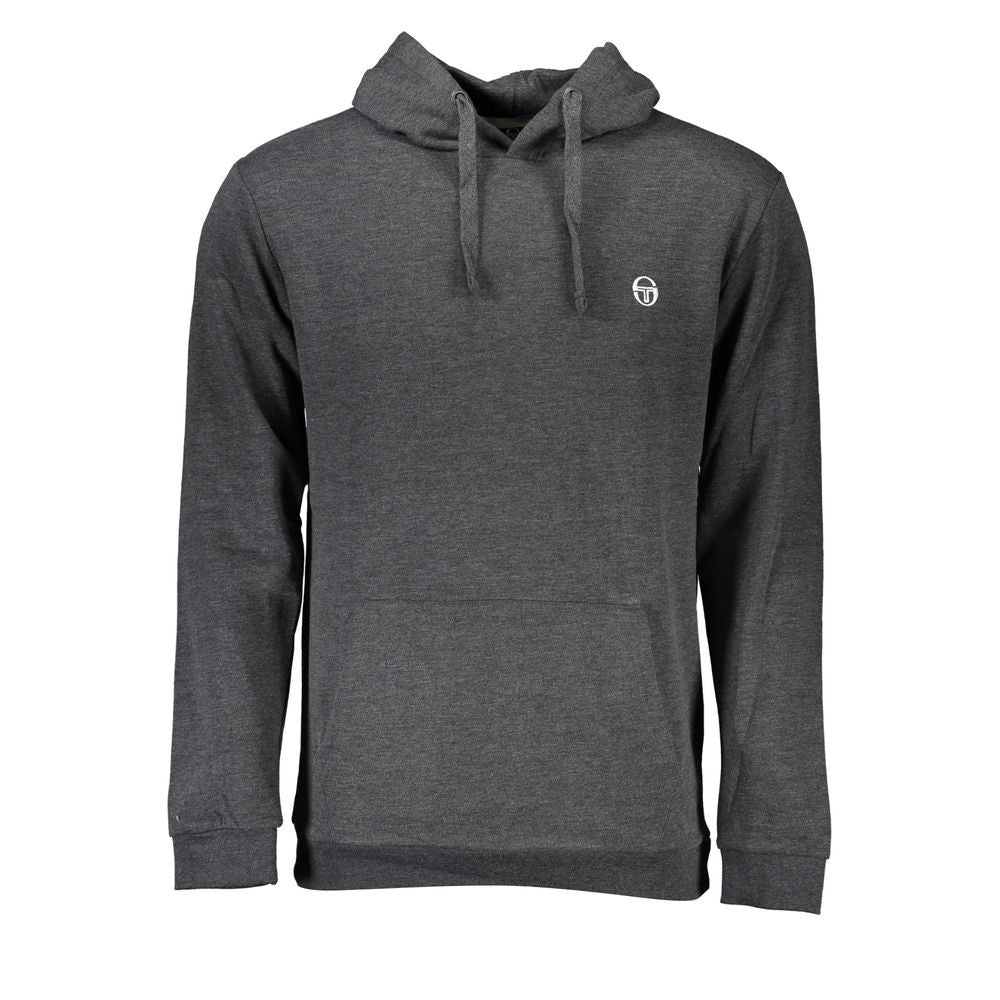 Sergio Tacchini Gray Cotton Sweater for Elevated Style