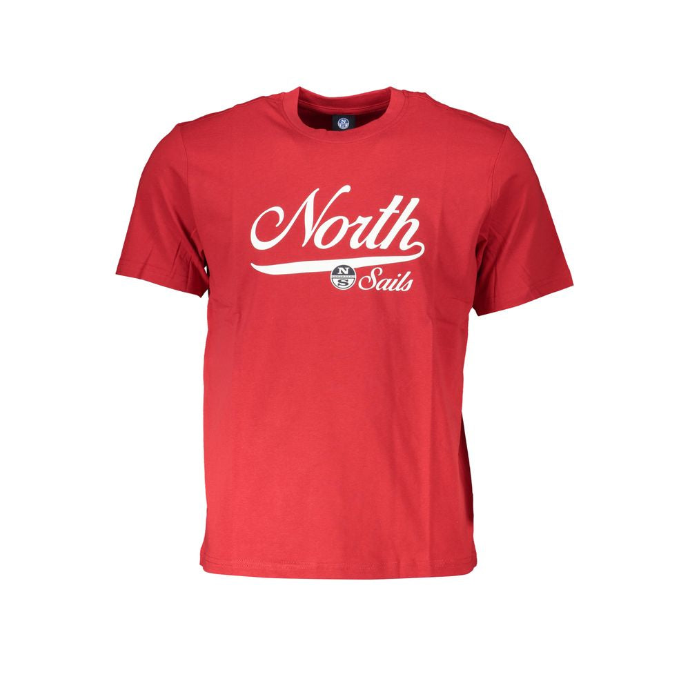 North Sails Red Cotton T-Shirt - Effortless Luxury Essential