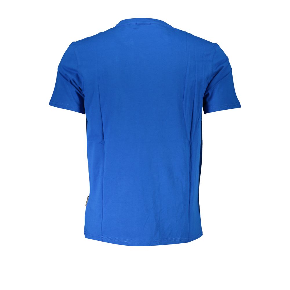 Napapijri Blue Cotton T-Shirt for Effortless Elegance