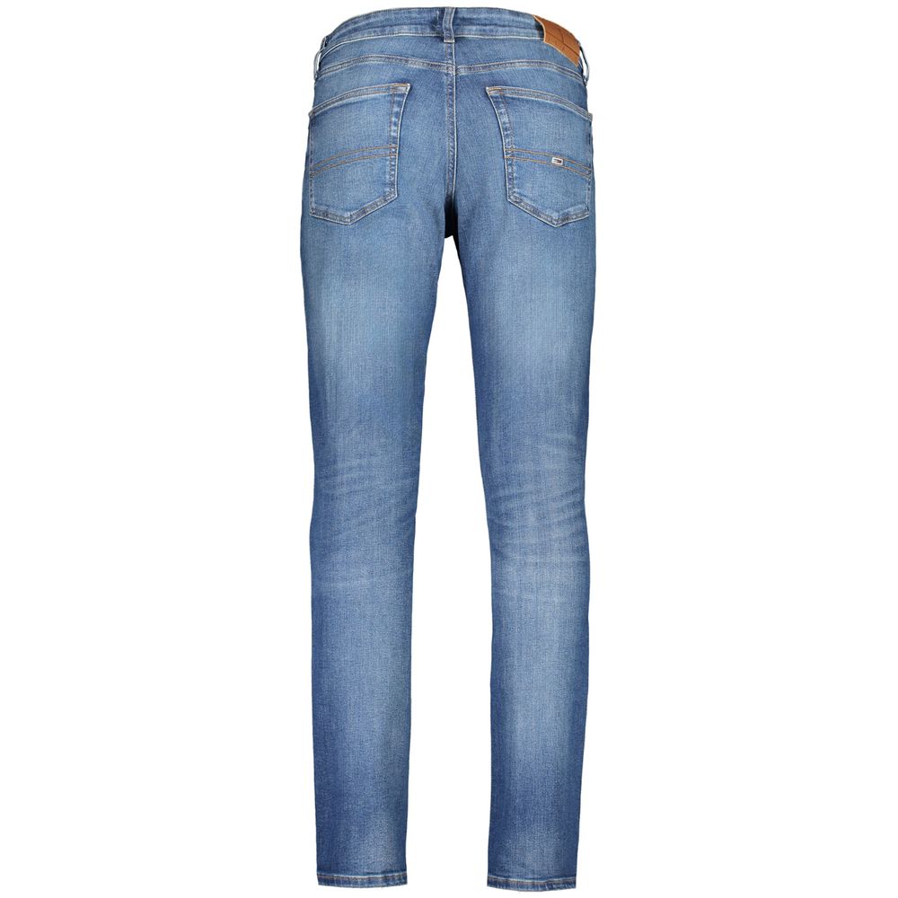 Tommy Hilfiger Blue Cotton Jeans for Effortless Style