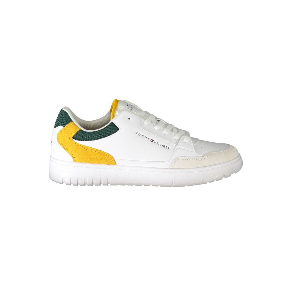 Tommy Hilfiger White Leather Sneaker for Luxury Style