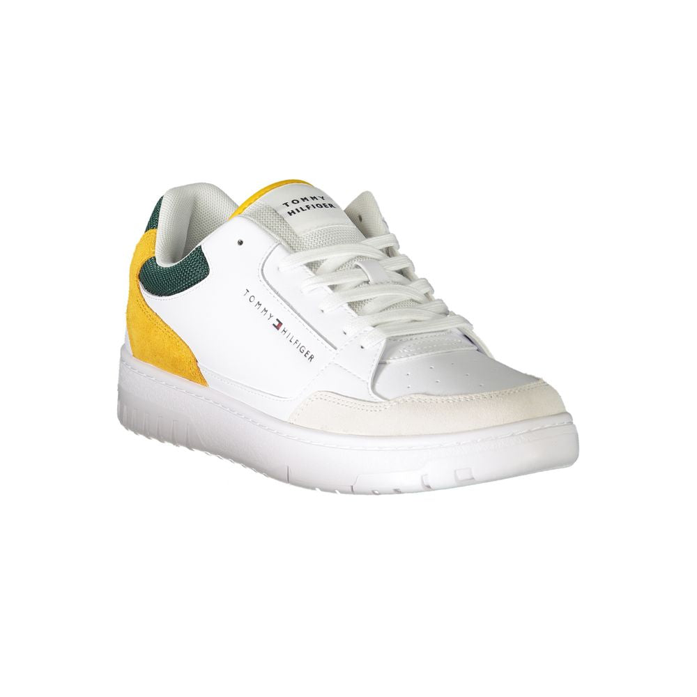 Tommy Hilfiger White Leather Sneaker for Luxury Style