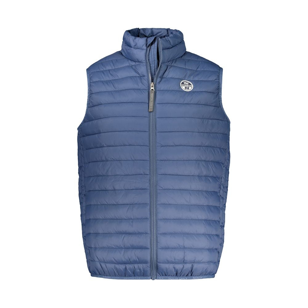 North Sails Blue Cotton Jacket - Sophisticated Outerwear Essential