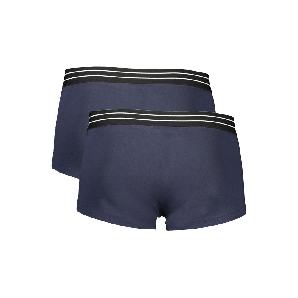 Cavalli Class Blue Cotton Boxer for Elevated Comfort