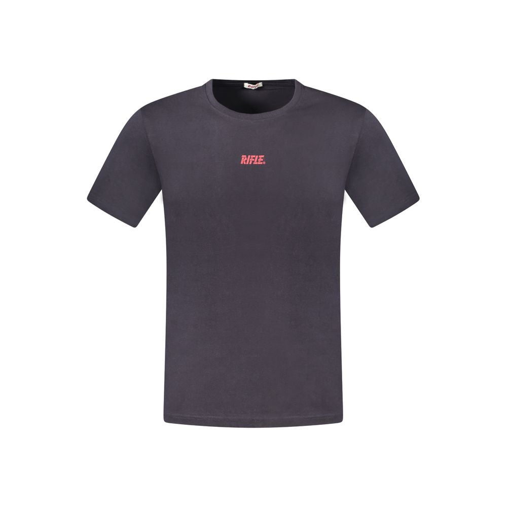 Rifle Blue Cotton T-Shirt for Timeless Elegance