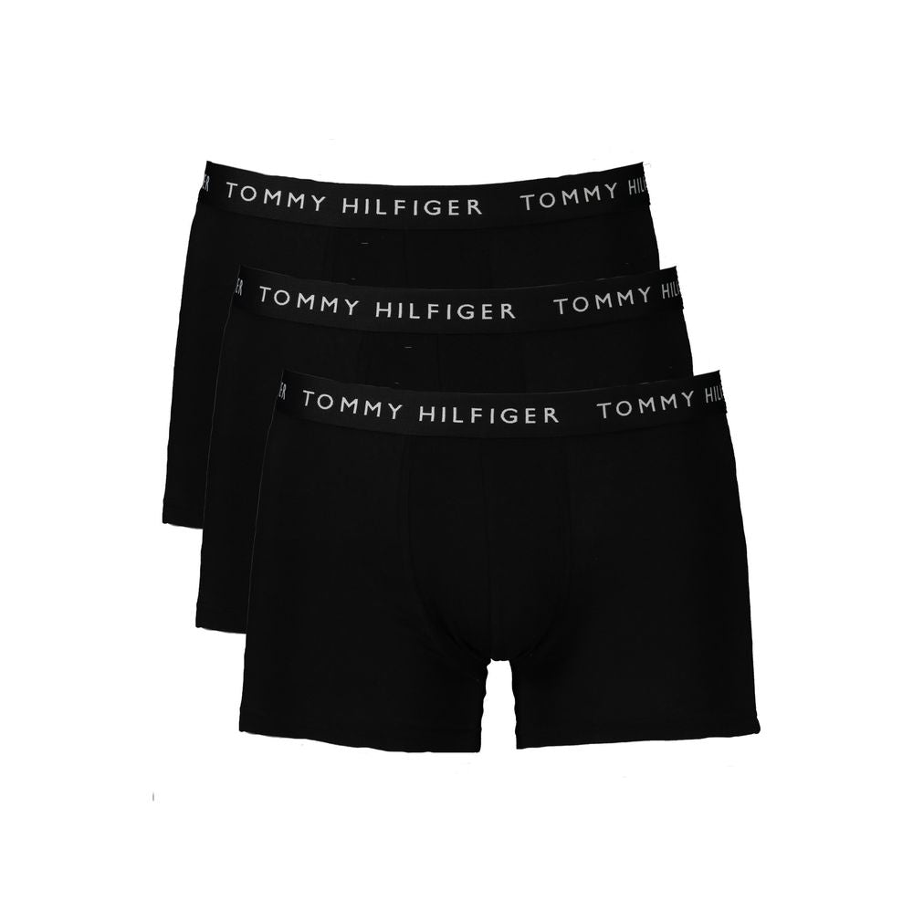 Tommy Hilfiger Black Cotton Boxer Briefs for Ultimate Comfort