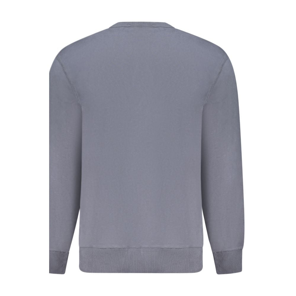 Calvin Klein Blue Cotton Sweater for Elevated Style