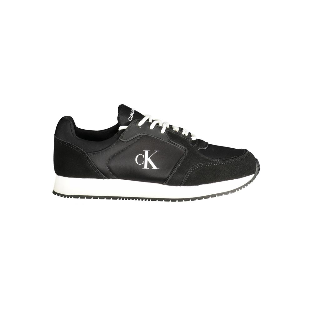 Calvin Klein Black Leather Luxury Sneaker