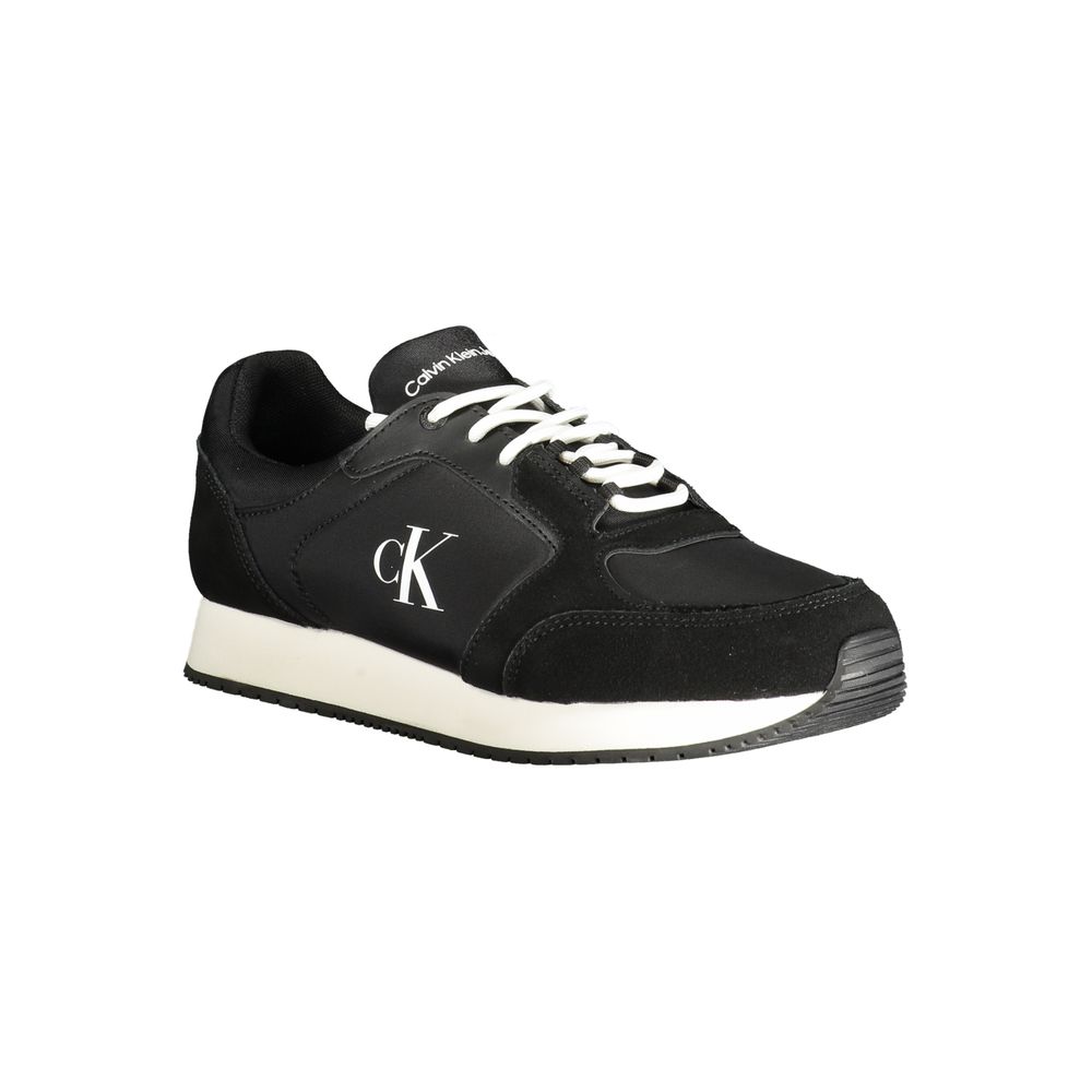 Calvin Klein Black Leather Luxury Sneaker