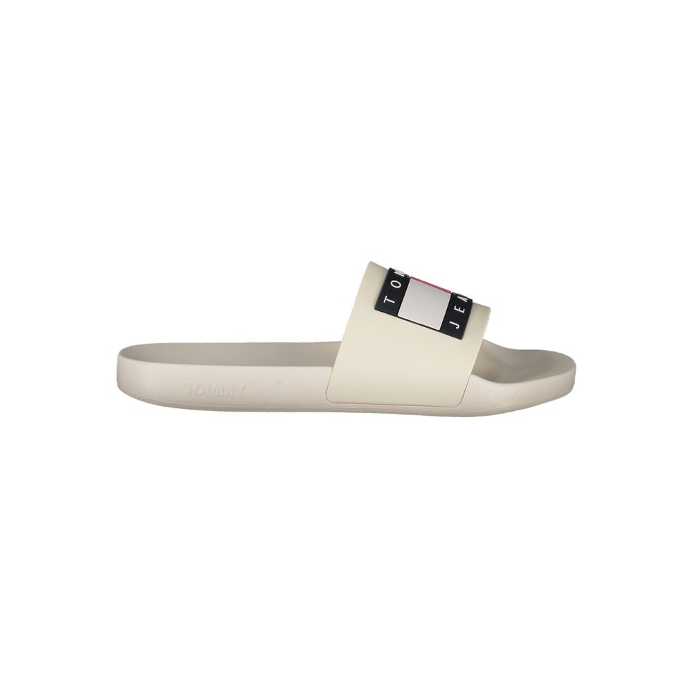 Tommy Hilfiger Beige Leather Sandal for Effortless Style