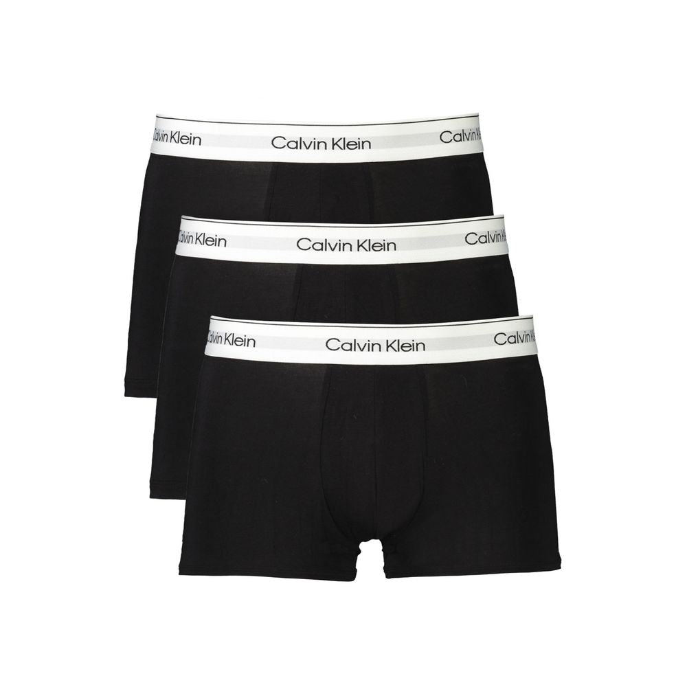 Calvin Klein Black Cotton Boxer Short for Elevated Comfort