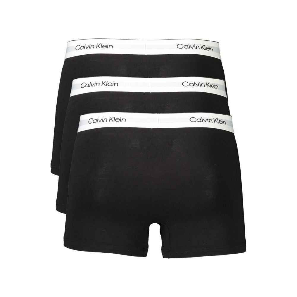 Calvin Klein Black Cotton Boxer Short for Elevated Comfort