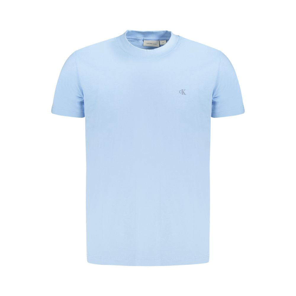 Calvin Klein Light Blue Cotton T-Shirt for Timeless Elegance