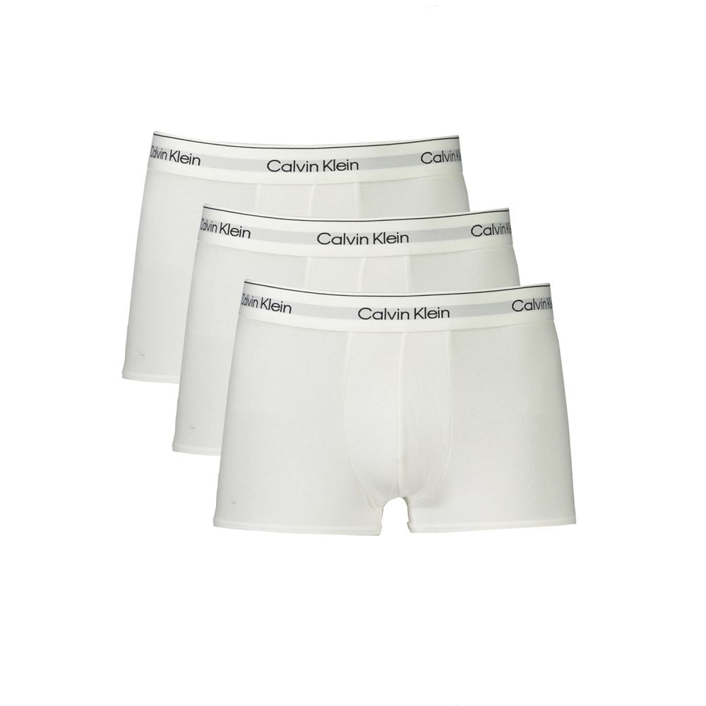 Calvin Klein White Cotton Boxer Shorts for Everyday Luxury