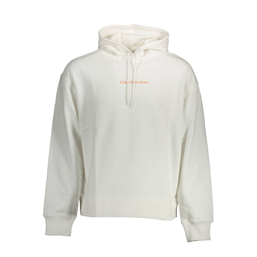 Calvin Klein White Cotton Sweater for Effortless Elegance
