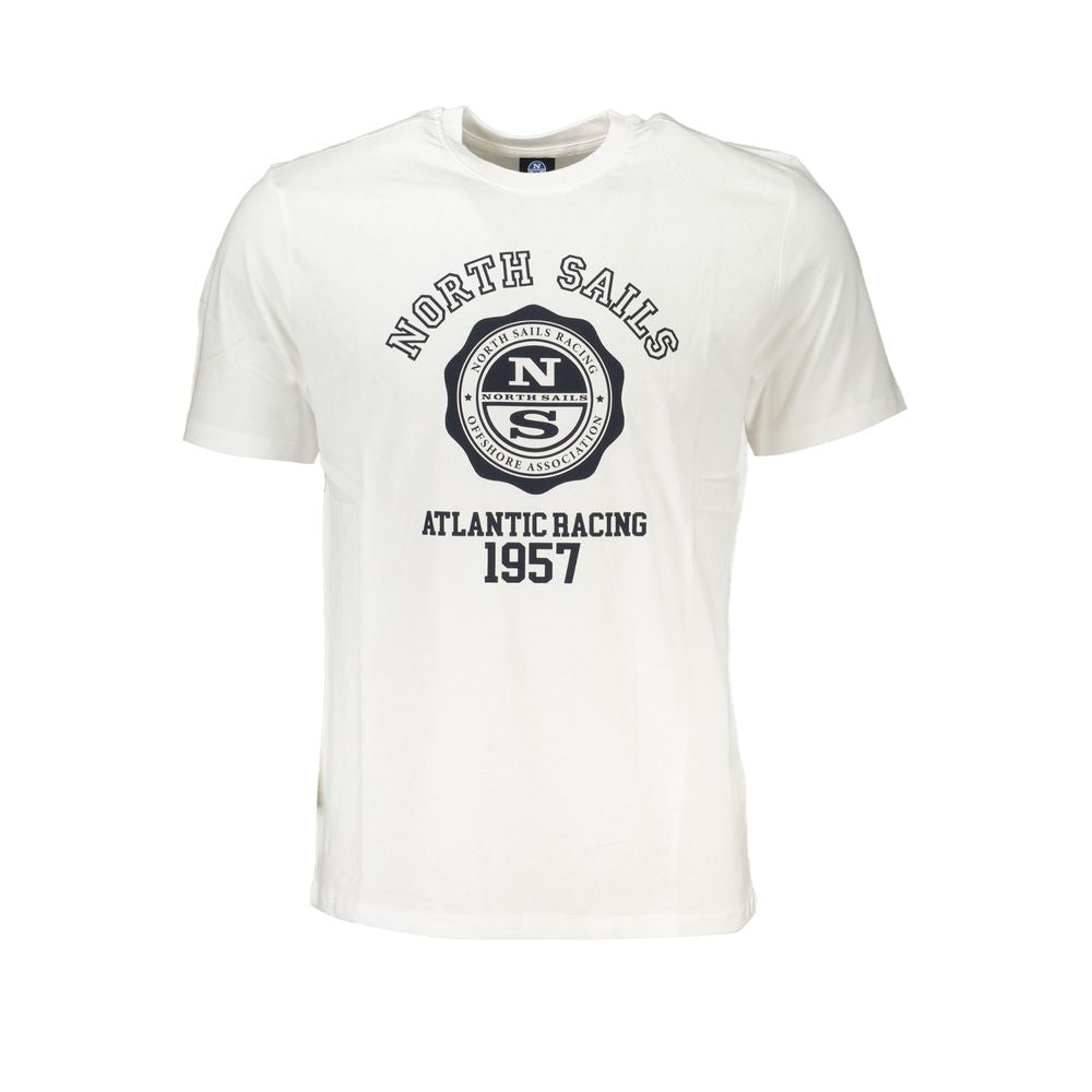North Sails White Cotton T-Shirt for Effortless Elegance